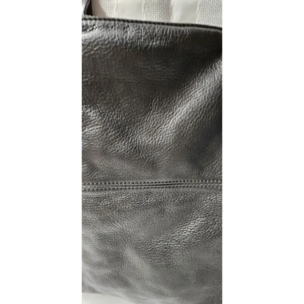 Margot black genuine leather soft soft 3 zipper crossbody messenger bag‎